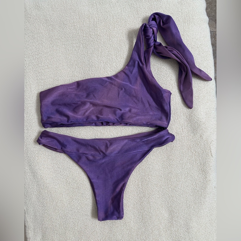 Boutique Purple Bikini with Side Tie